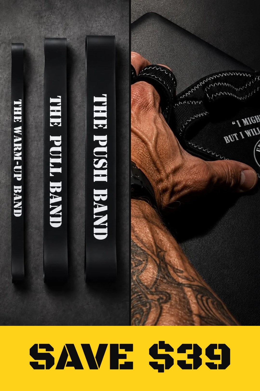 Band Warrior bundle: resistance bands + grips deal