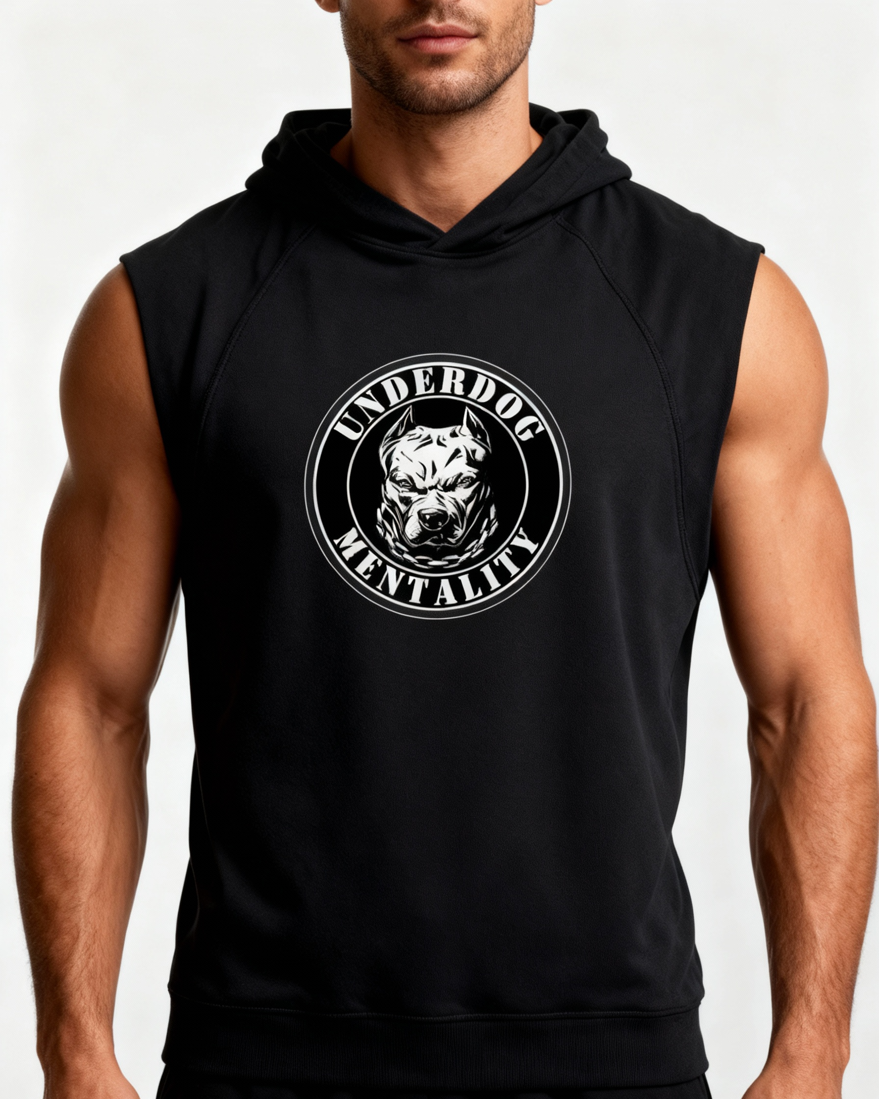 'Pitbull' Sleeveless Hoodie